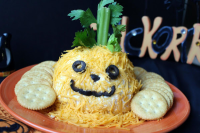 Jack-O'-Lantern Cheese Ball | Just A Pinch Recipes image