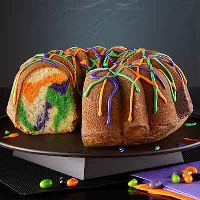 Halloween Swirl Cake Recipe | Land O’Lakes image