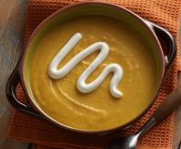 Roasted Butternut Squash Soup Recipe with Sour Cream ... image