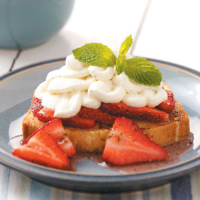 Lemon-Mint Pound Cake with Strawberries Recipe: How to Make It image