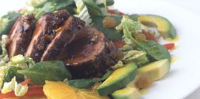 Island Pork Tenderloin Salad Recipe | Epicurious image