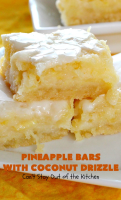 Pineapple Bars with Coconut Drizzle – Can't Stay Out of ... image