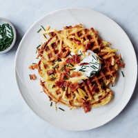 Loaded Potato Waffles Recipe - Justin Chapple | Food & Wine image