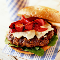 Sausage Burgers with Grill Roasted Pepper | Pork Recipes ... image