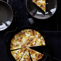 Potato, Salami, and Cheese Frittata Recipe - Quick From ... image