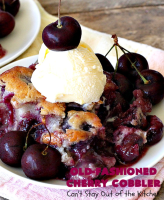 Old-Fashioned Cherry Cobbler – Can't Stay Out of the Kitchen image