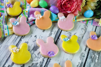 Iced Easter Bunny Cookies | Just A Pinch Recipes image