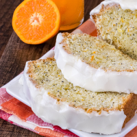 Frosted Orange Poppy Seed Bread Recipe - Food Fanatic image