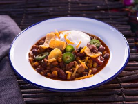 Four-Bean Chili Recipe | Food Network image