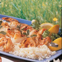 Seafood Skewers Recipe: How to Make It - Taste of Home image