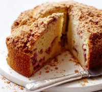 Rhubarb crumble cake recipe | BBC Good Food image