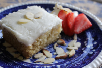 Simple Almond Cake with Almond Icing Recipe | Just A Pinch image