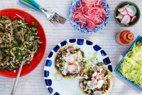 Shredded Beef Tostadas with Chiles and Lime Recipe ... image