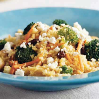 Curried Couscous with Broccoli and Feta Recipe | MyRecipes image