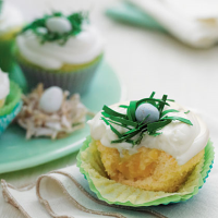 Pineapple-Coconut Cupcakes & Buttermilk-Cream Cheese ... image