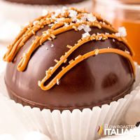 Salted Caramel Cocoa Bombs - The Slow Roasted Italian image