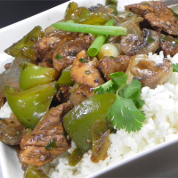 Chicken with Green Peppers in Black Bean Sauce Recipe ... image