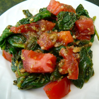 Pesto Spinach and Tomatoes Recipe | Allrecipes image