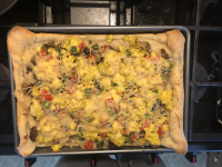 SAUSAGE AND GRAVY PIZZA FROM SCHOOL RECIPES