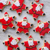 Santa Star Cookies Recipe: How to Make It image