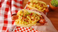 Best Mac & Cheese Dogs Recipe - How to Make Mac & Cheese Dogs image