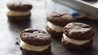 Cream Cheese Sandwich Cookies with Dark Chocolate Filling ... image