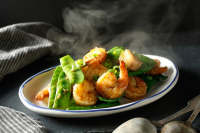 Stir-Fried Shrimp With Snow Peas and Ginger - NYT Cooking image