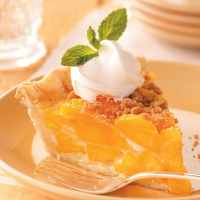 Streusel Peach Pie Recipe: How to Make It image