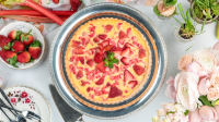 Recipe: Strawberry Rhubarb Custard Tart | CBC Life image
