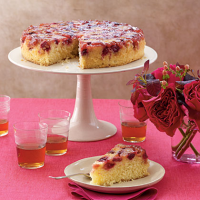 Cranberry Upside-Down Cake Recipe | MyRecipes image