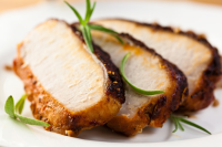 Roast Pork with Mustard Herb Coating Recipe | Epicurious image