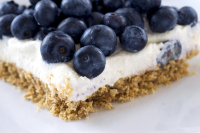 No-Bake Blueberry Cheesecake Bars Recipe - NYT Cooking image