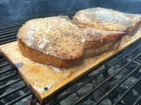 Cedar Plank Pork Chops {Molasses Brine Recipe ... image