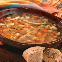 Fall Vegetable Soup & Black-Eyed Peas & Grilled Chicken ... image