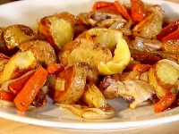 Garlic Roast Chicken Recipe | Ina Garten | Food Network image