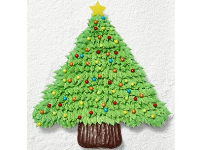 Pull-Apart Cupcake Christmas Tree Recipe | Food Network ... image