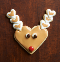 Heart-Shape Reindeer Sugar Cookies | Better Homes & Gardens image