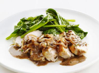 Peppercorn Chicken with Lemon Spinach Recipe | Food ... image