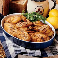 Lemon Barbecued Chicken Recipe: How to Make It image