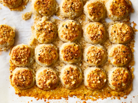 Two-Bite Parmesan Biscuits Recipe - Anna Theoktisto | Food ... image
