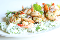 Best Salsa Verde Shrimp with Cilantro Rice-How To Make ... image