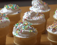 Marshmallow Ice Cream Cones Recipe | SideChef image