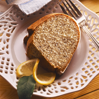Lemon Poppy Seed Pound Cake Recipe | Land O’Lakes image
