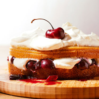 Giant Cherry Shortcake Recipe | MyRecipes image