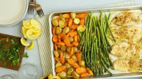 One-Pan Chicken & Asparagus Bake Recipe | EatingWell image