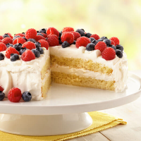 Tres Leches Cake With Berries Recipe | Land O’Lakes image