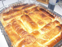 Hot Dog Bun Vanilla Bread Pudding | Just A Pinch Recipes image