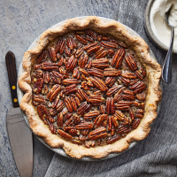 Custard Pecan Pie Recipe | EatingWell image