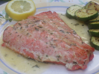 Grilled Sockeye Salmon With Tarragon Butter Recipe - Food.com image