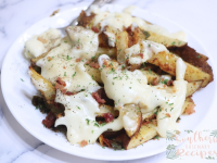 Oven-Baked Loaded Fries - southernrosemaryrecipes.com image